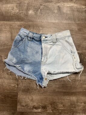 PacSun Split Wash High Rise Jean Shorts Size 27